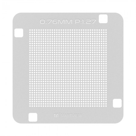Martview RB-03 0.76MM P:1.27 Spacing Solder Balls Universal BGA ICs Reballing Stencil Net