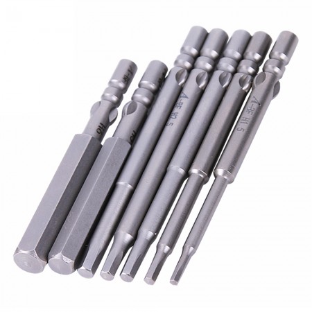 A-BF 4mm Magnetic Hexagon S2 Steel High Strength Bits for Electric Screwdriver