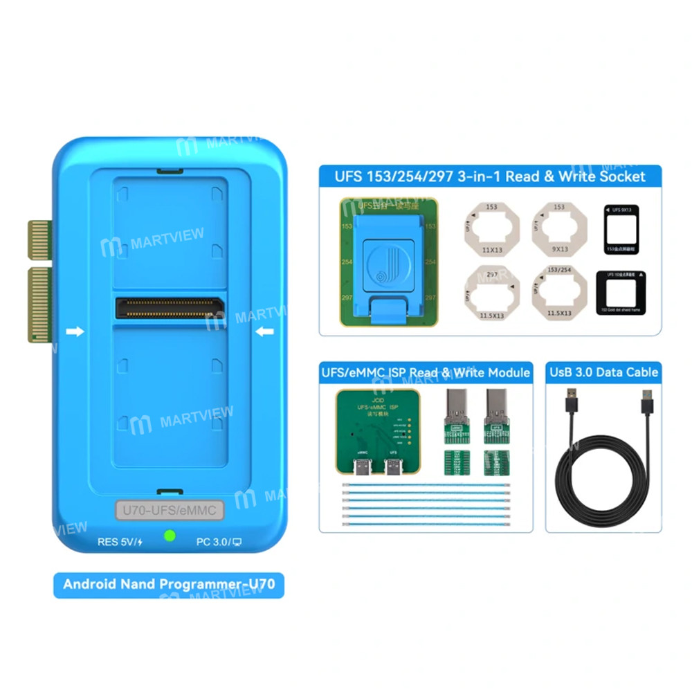 jcid u70-gen-2-android-nand-programmer-for-android-ufs-emmc-isp-nand-repair-7