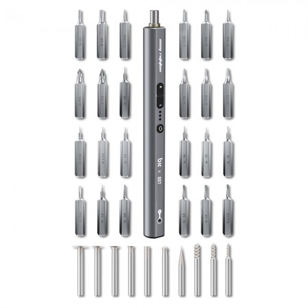 TBK-007 Adjustable Multifunctional Grinding Screwdriver Set with 24Pcs Bits & 10Pcs Grinding Head