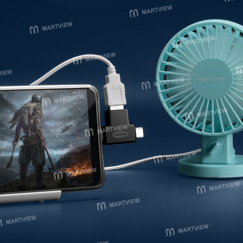 Vention 2-in-1 Type-C to USB/Micro USB OTG Converter Adapter for Huawei/Xiaomi/Samsung