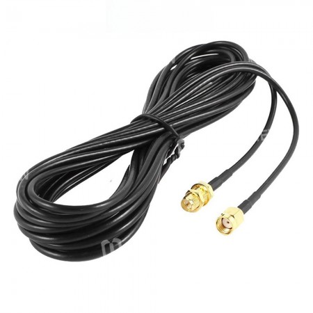 RG174 RP-SMA / SMA Extension Cable Copper Feeder Wire for WiFi Network Card Router