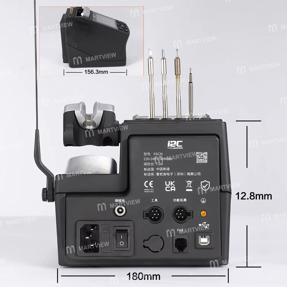 i2c 5scn-200w-high-power-pid-intelligent-temperature-control-c210-c245-industrial-soldering-station-