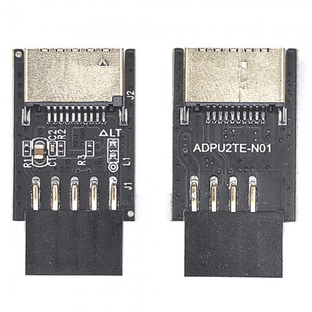 USB 2.0 9-Pin to USB 3.2 Type-E Front A-Key Interface Adapter