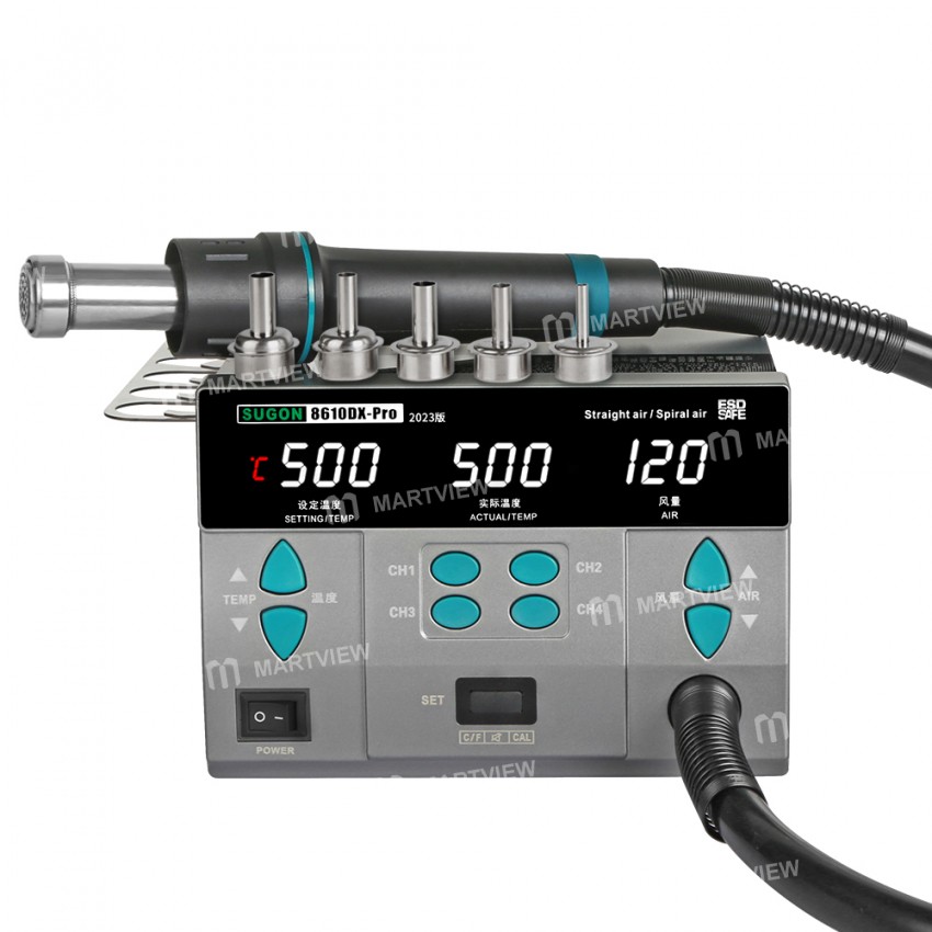 sugon 8610dx-pro-1000w-high-power-heat-gun-digital-display-desoldering-rework-station-2