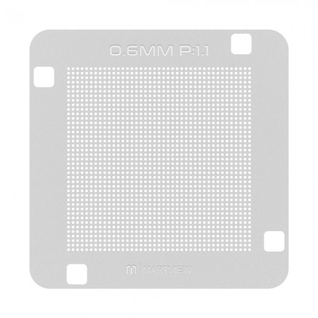 Martview RB-03 0.6MM P:1.1 Spacing Solder Balls Universal BGA ICs Reballing Stencil Net