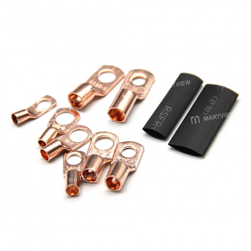 Wire Crimp Connector Soldered Copper Ring Terminal with Box - 60/240/260Pcs