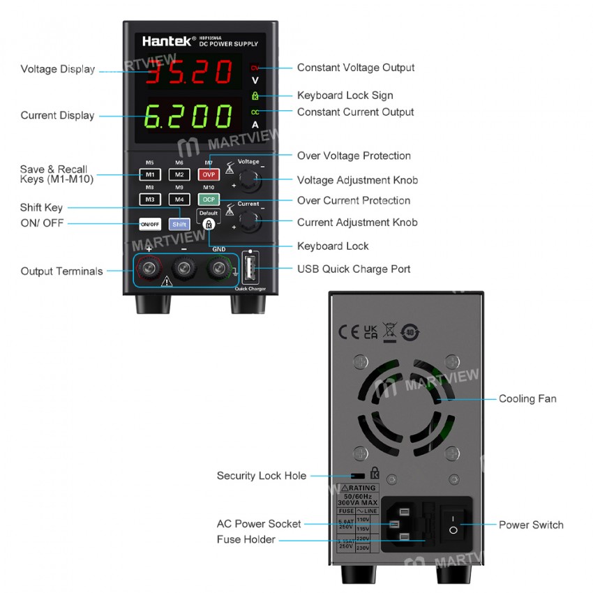 hantek hdp135v6-a-b-digital-storage-programmable-digital-switching-dc-power-supply-11