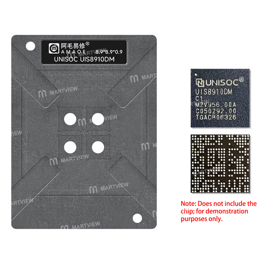 amaoe unisoc-uis8910dm-unigroup-spreadtrum-wifi-communication-iot-chips-bga-reballing-stencil-platfo