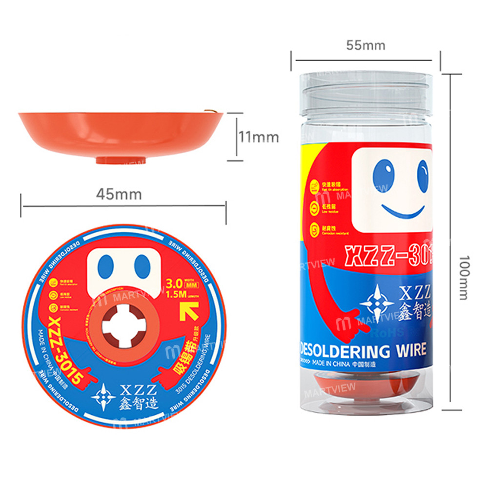 xzz 3015-15m-30mm-no-clean-powerful-desoldering-wire--10pcs-10