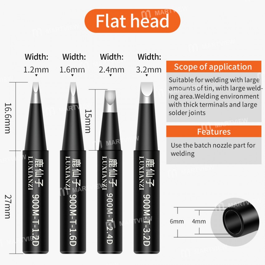luxianzi 900m-series-lead-free-copper-soldering-iron-tips-for-936-soldering-stations-13