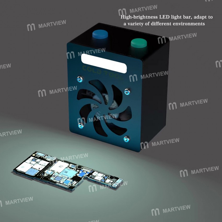 Mini Smoke Exhaust Fan with LED Lighting for Mobile Phone Soldering Maintenance