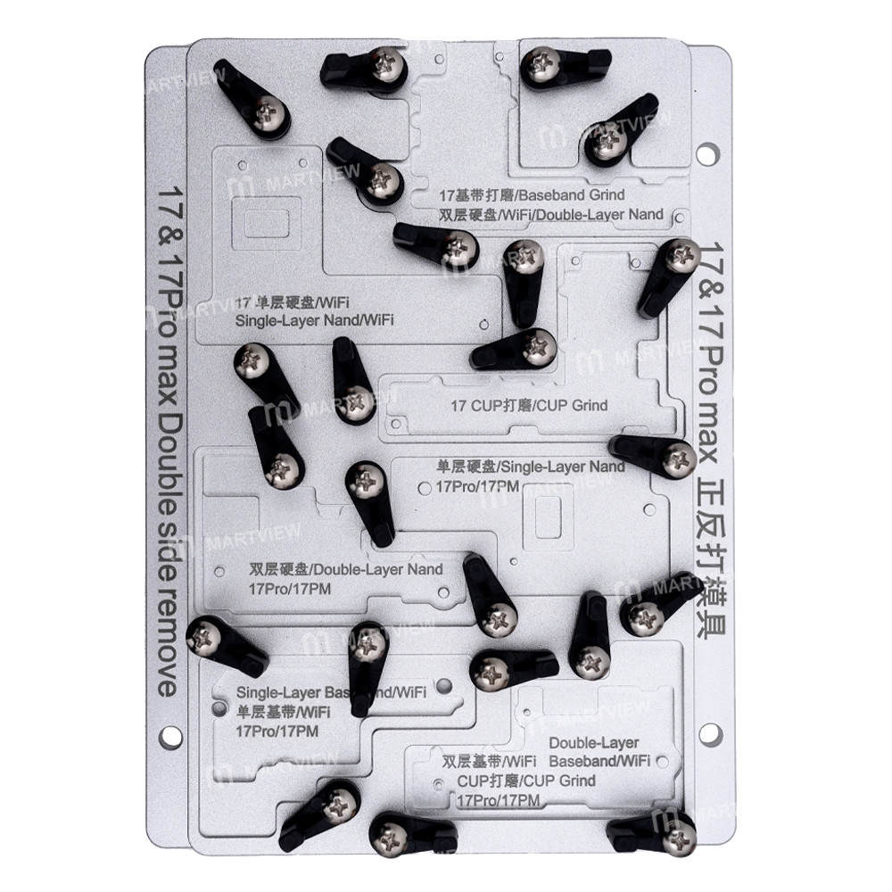 JCID EM02/EM03 Dedicated Grinding Mold for iPhone 17 Series CPU / Baseband / Hard Drive Grinding (wi