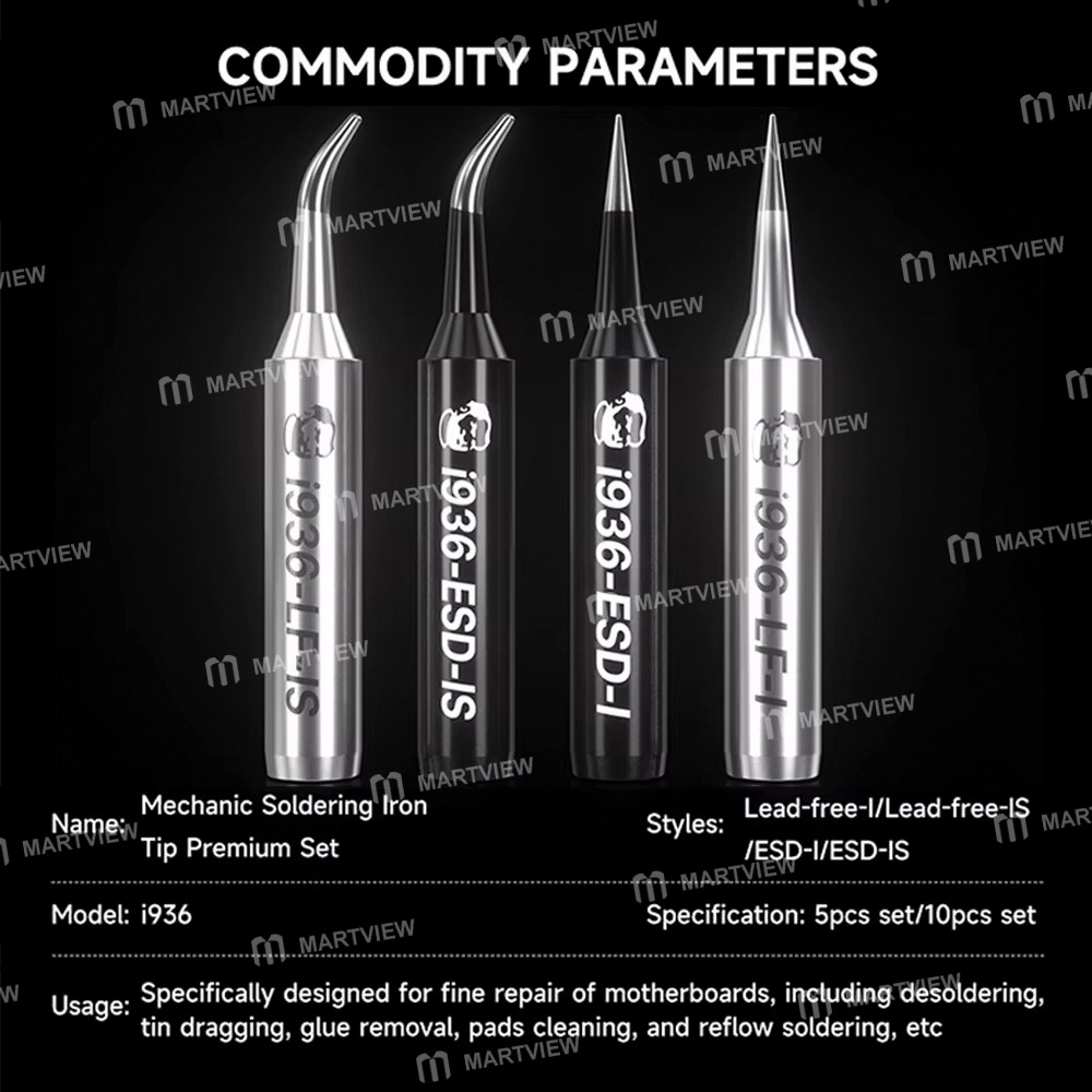 mechanic i936-lead-freeanti-static-thermostatic-soldering-iron-tip-set-5