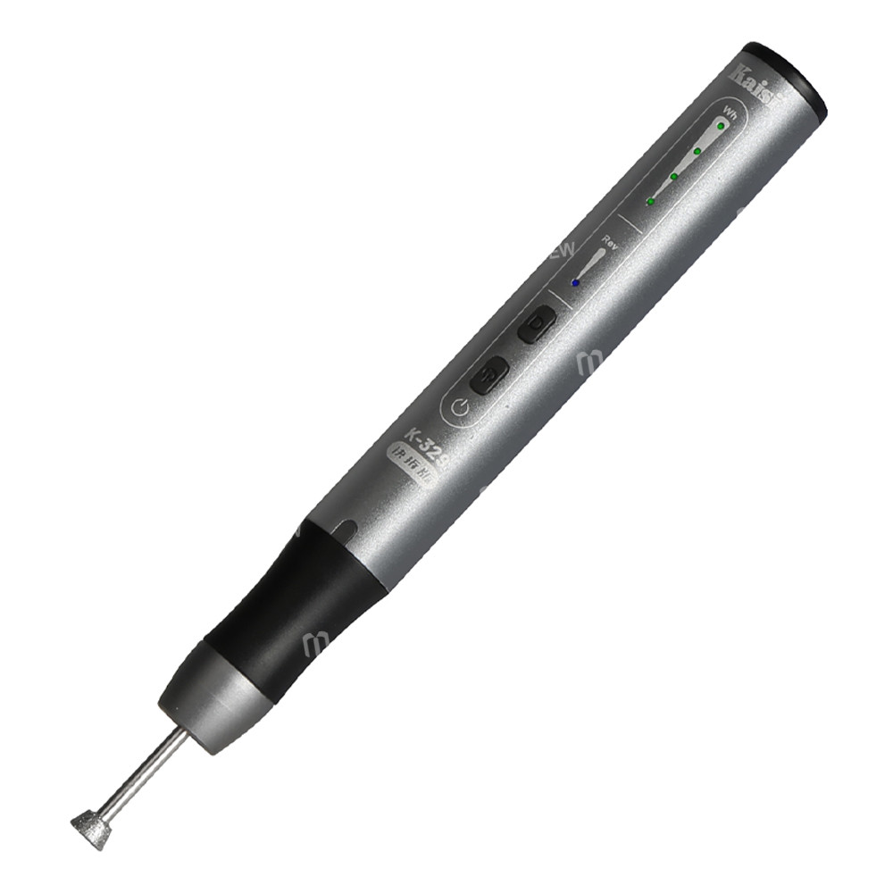 kaisi 329-multifunction-charging-polish-pen-with-9pcs-grinding-heads-for-motherboard-cpu-ic-polishin