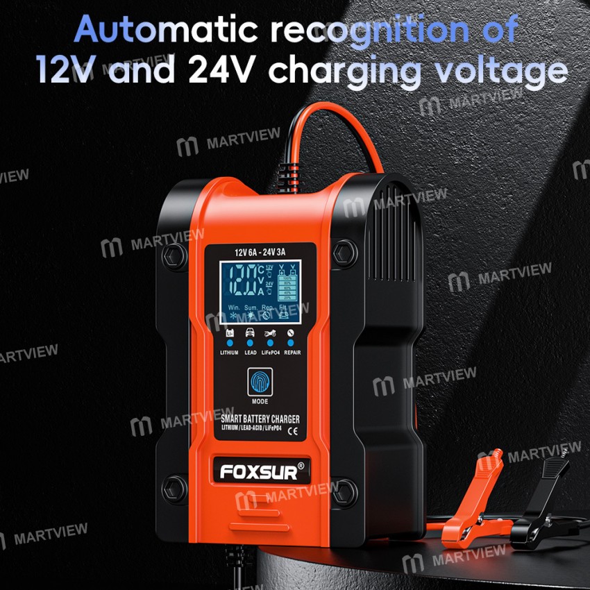 foxsur 12v-24v-car-battery-pulse-repair-charger-for-gel-wet-agm-lithium-lifepo4-battery-4
