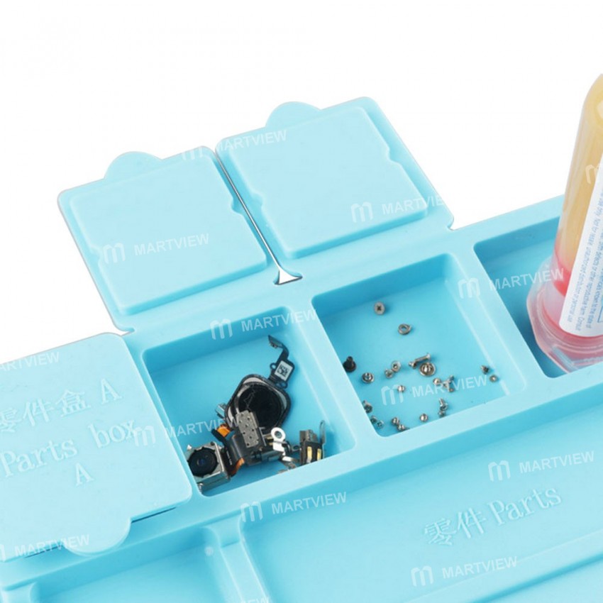 MJ S-160 Heat Insulation Silicone Pad with Screws Box Maintenance Platform Multifunction Electrical