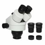 7X-45X 3.5X-90X Trinocular Microscope Head with Lens WF10X Eyepiece