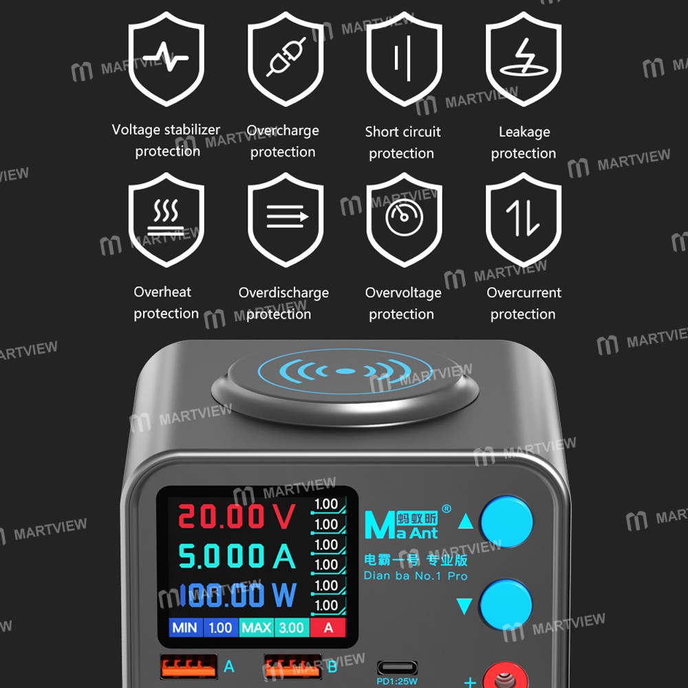maant dianba-no1-pro-multi-function-9-port-pd-charger-with-short-circuit-repair-function-16