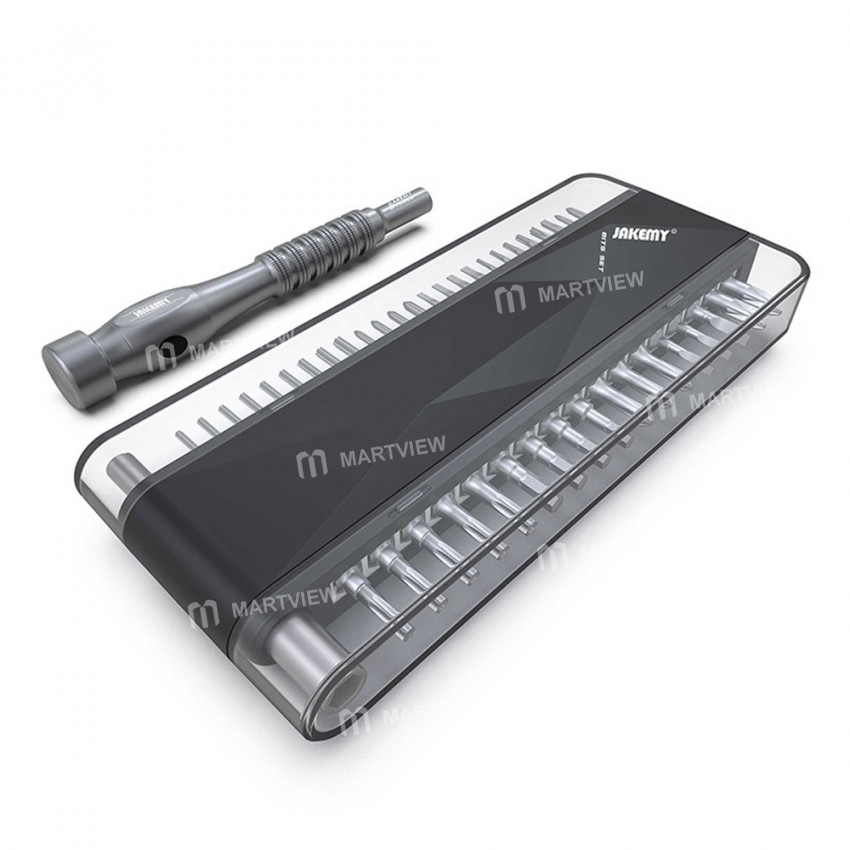 Jakemy JM-8174 45-in-1 S2 CR-V Bits Magnetic Screwdriver Bit Set with Aluminum Alloy Handle