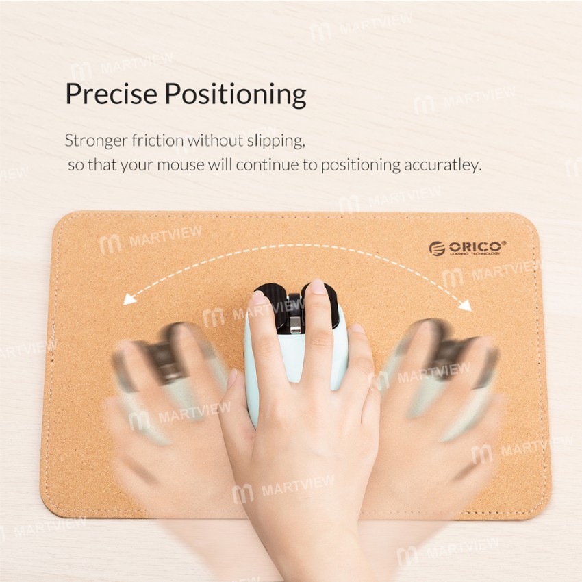 Orico Large Anti-slip Natural Cork Double-side Desk Mouse Pad for PC Laptop