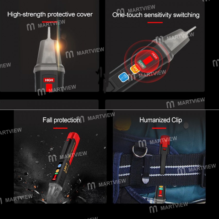 UNI-T UT12 Pro 12V-1000V Contactless AC Voltage Electric Tester Pen