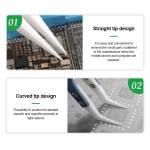 relife rt-11e-15e-anti-static-resistant-ceramic-precision-fly-leads-tweezers-for-mobile-phone-repair