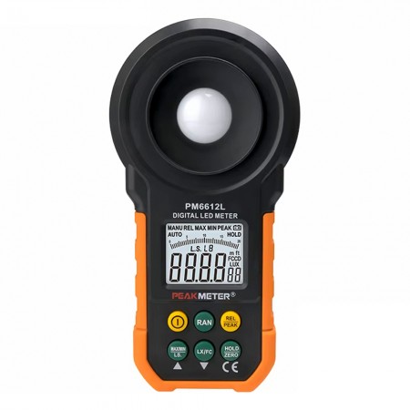 PEAKMETER PM6612L High-precision Handheld Lumen Brightness Tester for LED Light