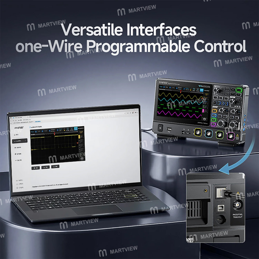 fnirsi dpof1204-200mhz-1gsa-s-4-channel-high-refresh-rate-desktop-digital-fluorescence-oscilloscope-