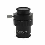 Continuous Zoom Trinocular Stereo Microscope Big Workbench with 34MP 2K HDMI USB Camera and 1 / 2 CT