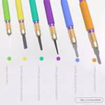 Mijing 6-in-1 Anti Skid Insulation Classification Knife Handle Protective Sleeve Set