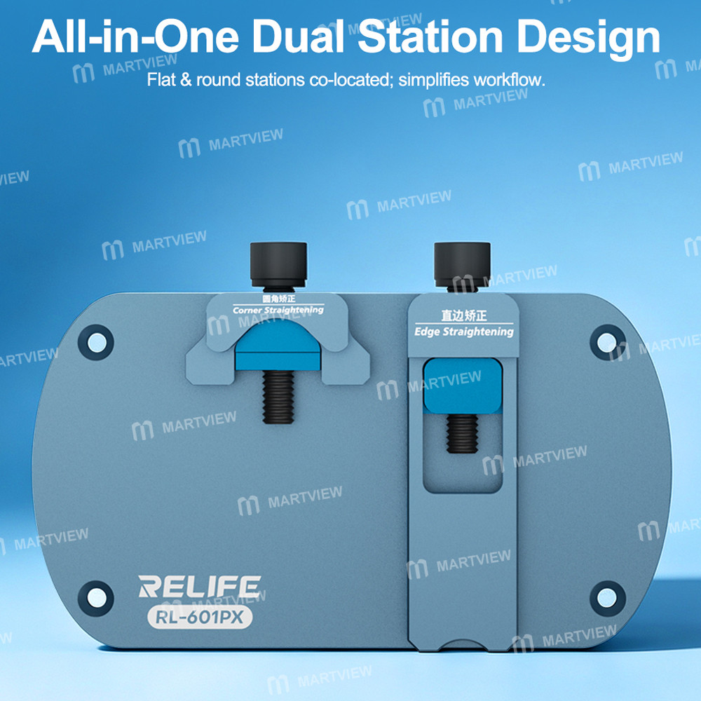 relife rl-601px-dual-station-frame-corrector-support-for-iphone-flat-edges-rounded-corners-8
