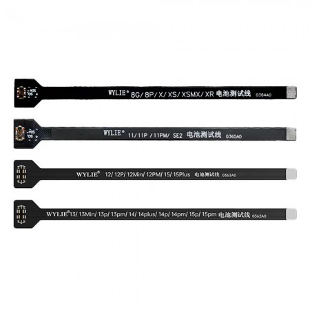 Wylie External Battery Test Extension Flex Cable for iPhone 8 to 15Pro Max
