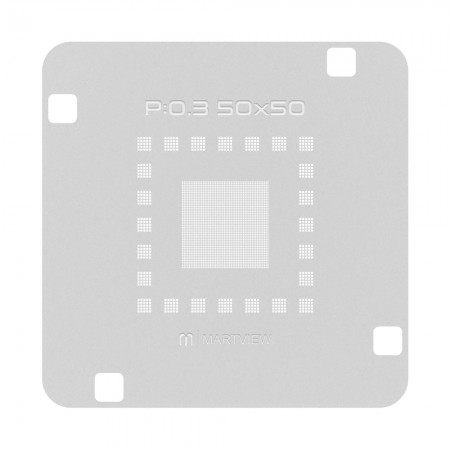 Martview RB-03 P:0.3 50x50 Universal BGA ICs Reballing Stencil Net