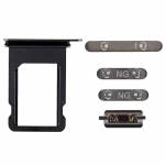 Side Buttons Set with SIM Tray Replacement for iPhone X - Space Gray