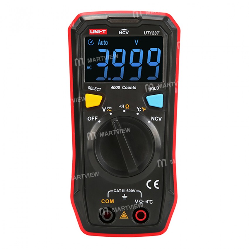 UNI-T UT123T Residential NCV Detection Mini Digital Multimeter with Color Screen