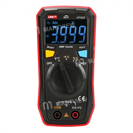 UNI-T UT123T Residential NCV Detection Mini Digital Multimeter with Color Screen