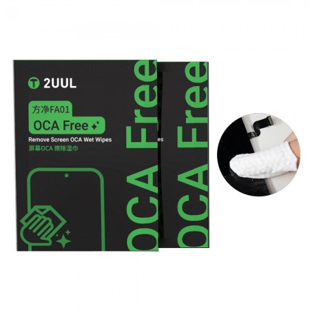 2uul FA01 OCA Free Remove Screen OCA Wet Wipes - 50Pcs