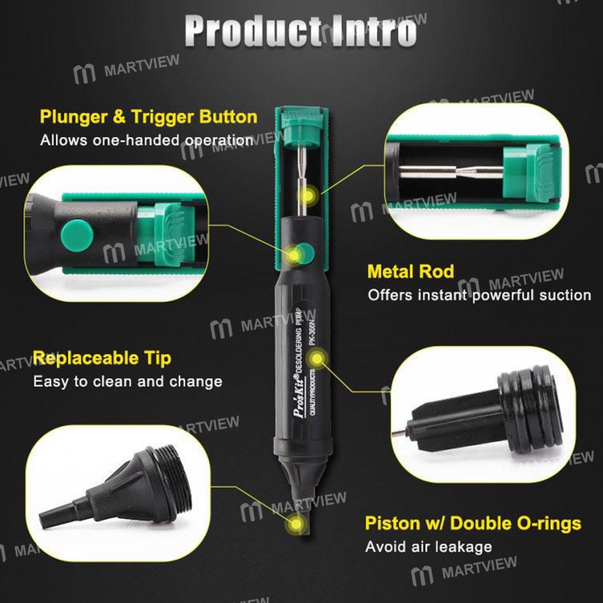 Pro'sKit 8PK-366N Desoldering Dedicated Hand Solder Suction Pen