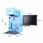 Sunshine SS-890B Plus 20W Multifunctional Fiber Laser Marking Machine for Remove Phone Back Cover