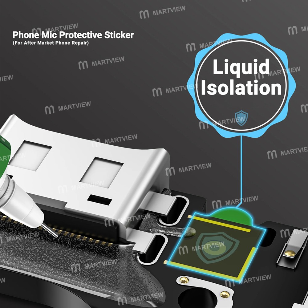 2uul da32-phone-mic-microphone-protective-sticker-for-after-market-phone-repair-3
