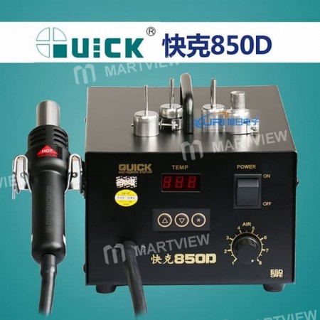 QUICK 850D Blower Hot Air Rework Station 1000W 220V Heat Gun Lead-free Soldering Station for Fix Pho