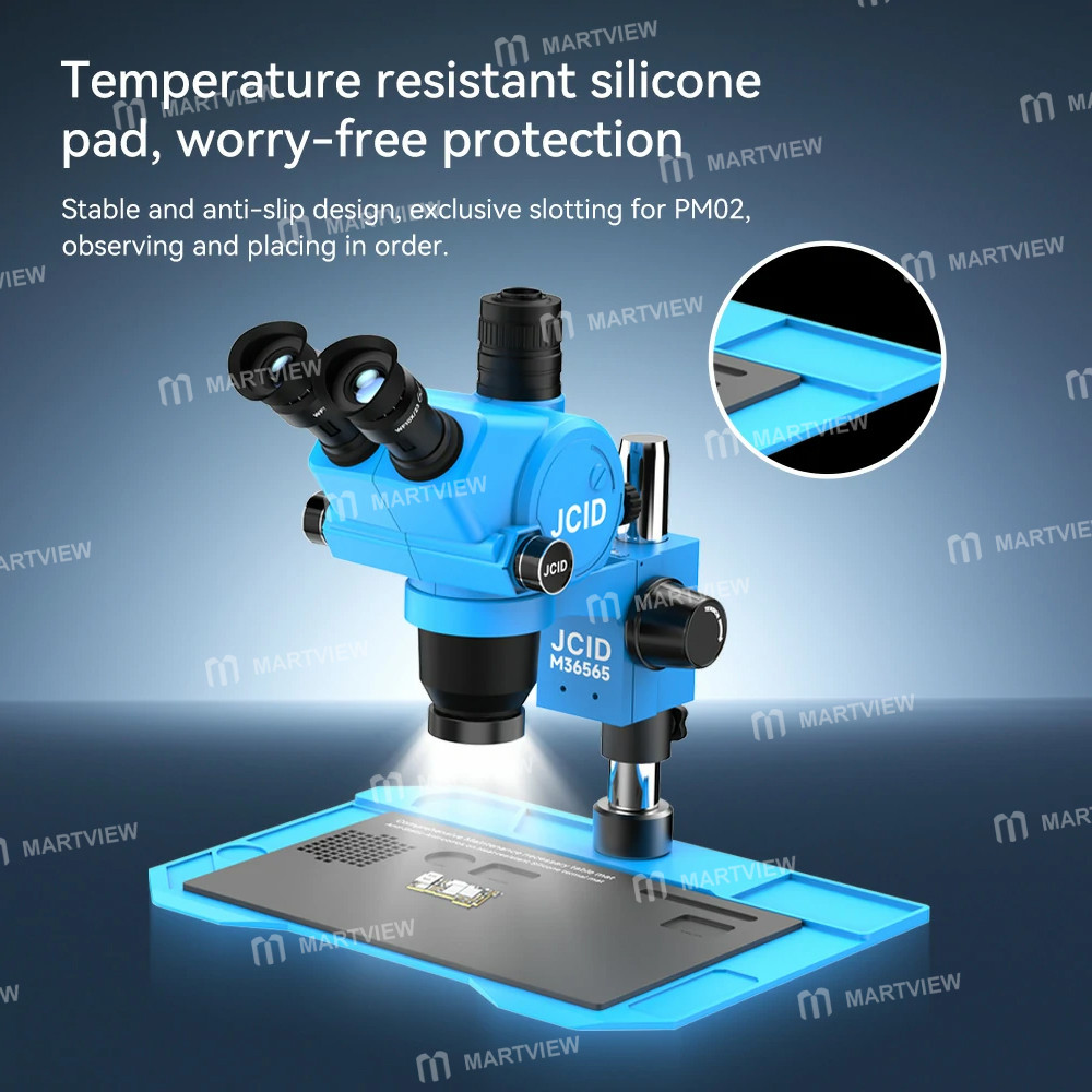 jcid m36565a-65-65x-continuous-zoom-trinocular-stereo-microscope-with-aluminum-alloy-base-8