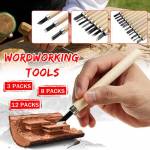 Hand Wood Carving Chisel Knife Set for Basic Detailed Carving -12Pcs