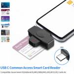 Rocketek USB Type-C High-Performance USB2.0 CAC Smart Card Reader for Android Phones / Windows