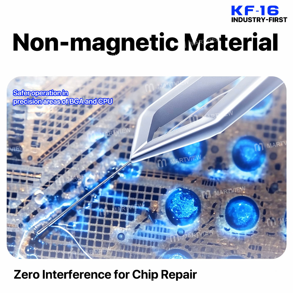 mechanic kf-16-non-magnetic-anti-sticking-v-shaped-special-tweezers-for-jumper-wires-4