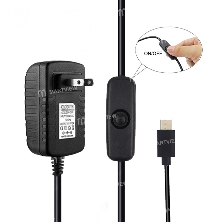 5v 3a-type-c-interface-power-adapter-with-switch-button-for-raspberry-pi-4b-5