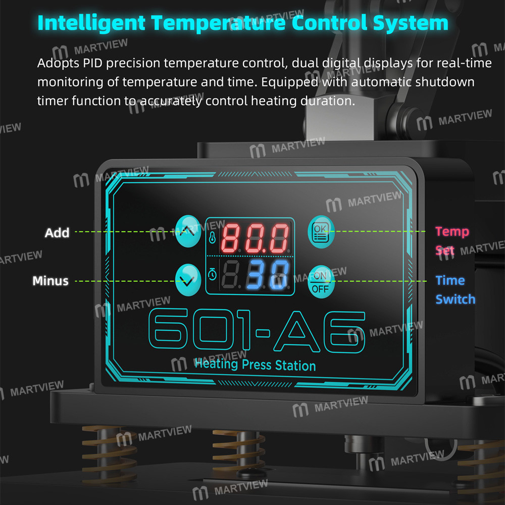 uyue 601-a6-dual-sided-heating-precise-timing-multifunctional-thermal-holding-press-fixture-9