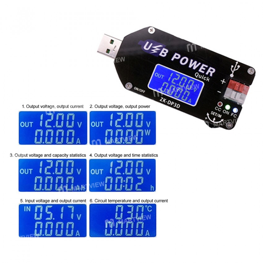 zk dp3d-15w-cnc-usb-type-c-dc-dc-adjustable-regulated-power-supply-converter-module-7