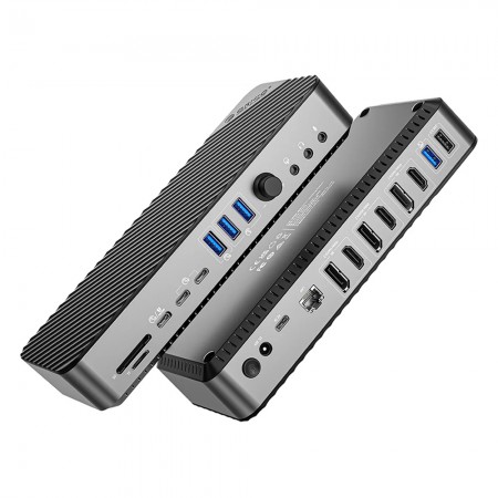 Orico DKA22 22-in-1 Type-C 8K Desktop Docking Station with PD RJ45 HDMI-Com Ports